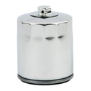 Spin-On Oil Filter w/ Top Nut, Chrome