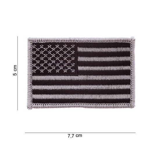 [545371] Patch Flag USA, Silver