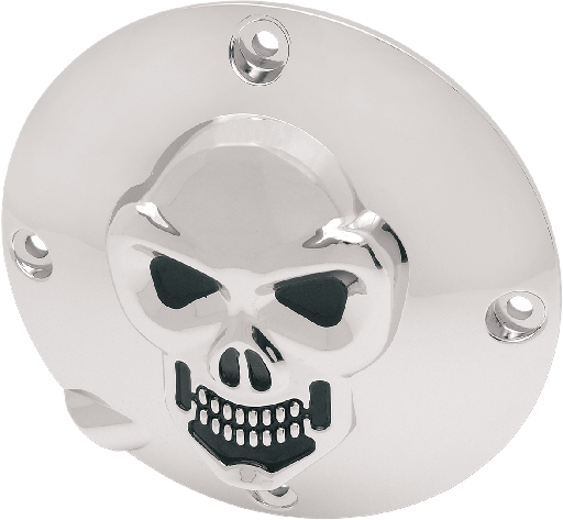 [1107-0034] Chrome 3-D Skull Derby Cover, 94-03 XL